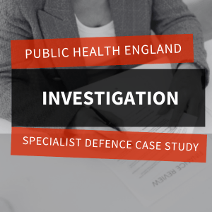 Public Health England (PHE) Investigation feature