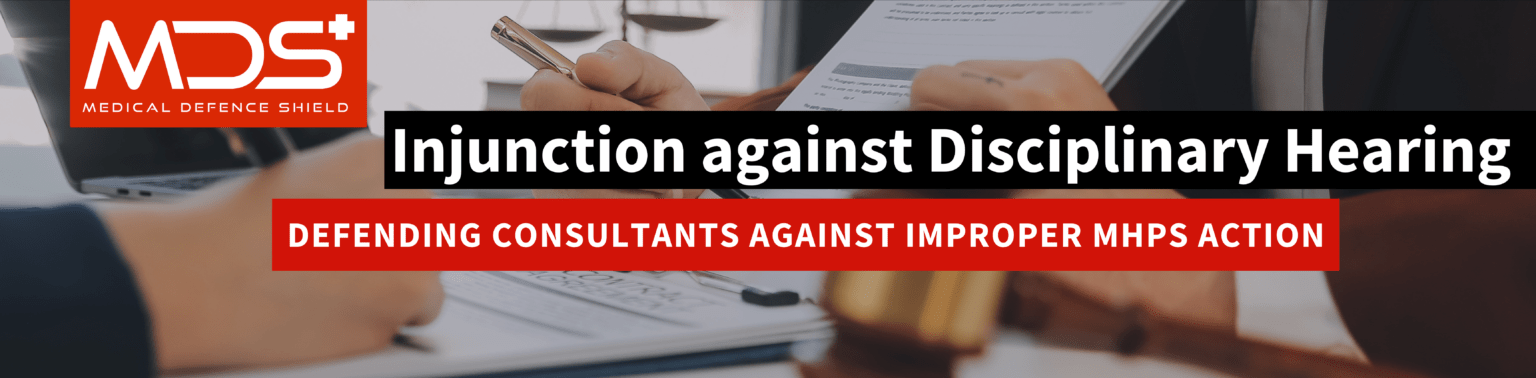 Injunction against Disciplinary Hearing banner