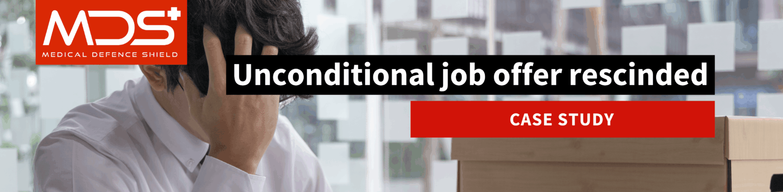 unconditional job offer rescinded banner