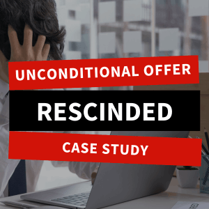 featured - unconditional job offer rescinded